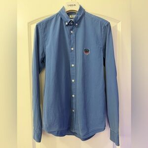 Kenzo Light Blue Casual Button-Down Shirt